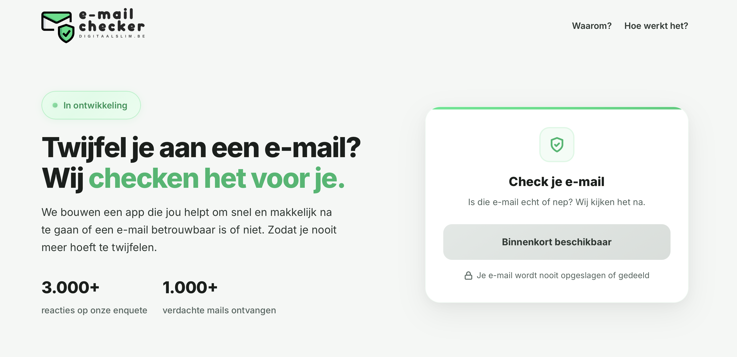 De DigitaalSlim E-mailchecker app