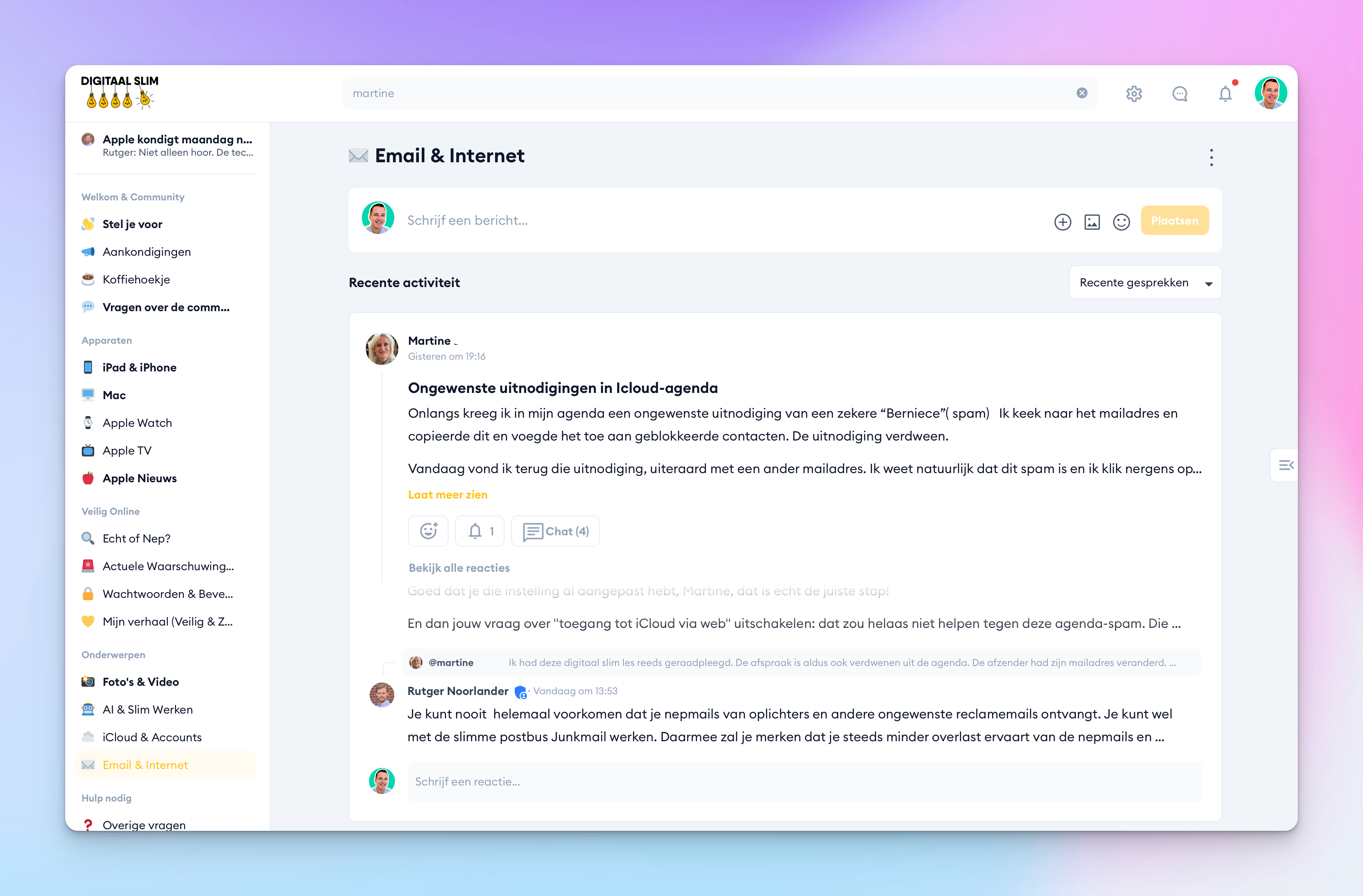 DigitaalSlim community dashboard